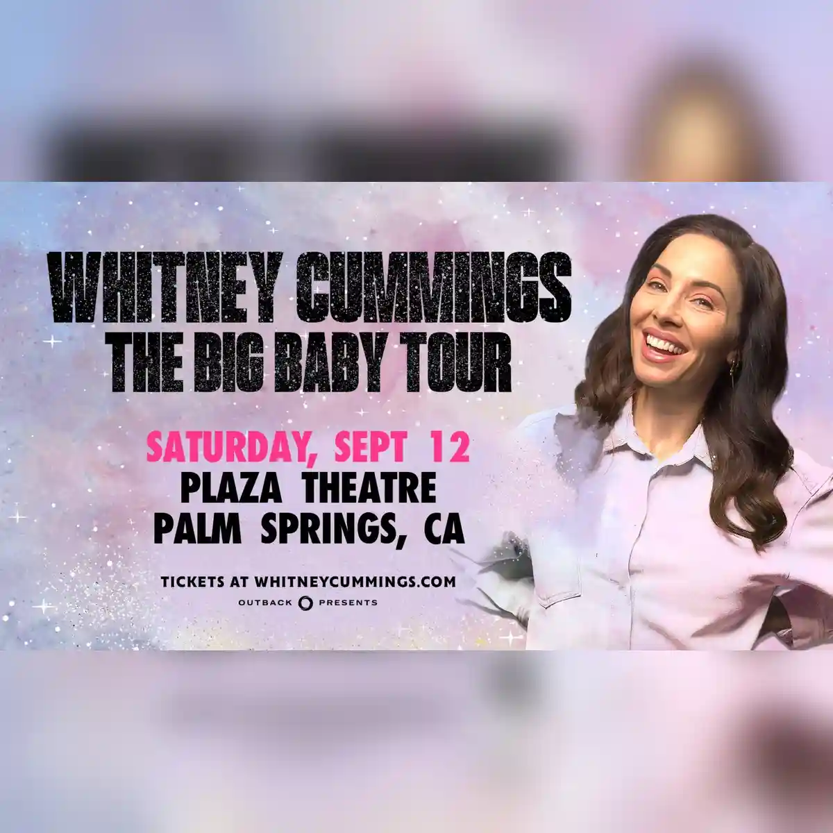 Whitney Cummings live tour poster 2026